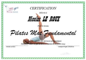 qui suis-je Le Roux Nicolas Prof certifié de pilates