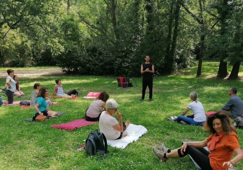 Le Roux Nicolas yoga en plein air Parc Jean Moulin Aubagne