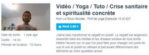Vidéo / Yoga / Tuto / Crise sanitaire et spiritualité concrète