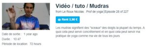 Vidéo / tuto / Mudras