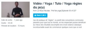 Vidéo / Yoga / Tuto / Yoga règles du je(u)