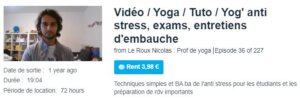 Vidéo / Yoga / Tuto / Yog' anti stress, exams, entretiens d'embauche