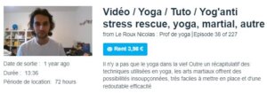 Vidéo / Yoga / Tuto / Yog'anti stress rescue, yoga, martial, autre