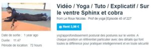 Vidéo / Yoga / Tuto / Explicatif / Sur le ventre Sphinx et cobra