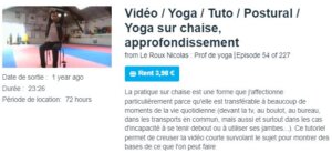 Vidéo / Yoga / Tuto / Postural / Yoga sur chaise, approfondissement