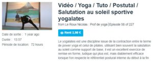 Vidéo / Yoga / Tuto / Postutal / Salutation au soleil sportive yogalates