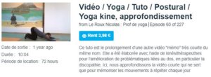 Vidéo / Yoga / Tuto / Postural / Yoga kine, approfondissement