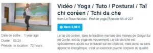 Vidéo / Yoga / Tuto / Postural / Taï chi coréen / Tchi da che