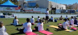 A-corps yoga nature, plein air